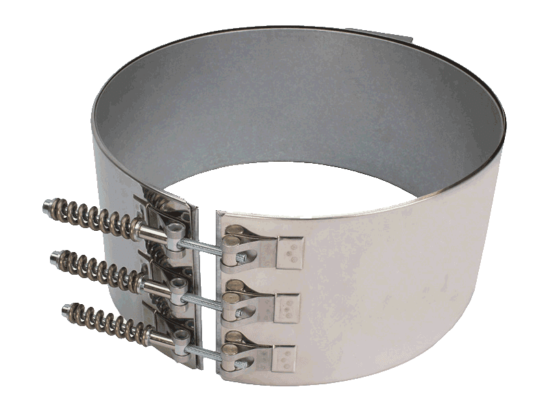 Our mica band heaters are widely used in small injection molding setups because of their compact design and efficient heat transfer. Built using nickel-chromium resistance wire, high-grade mica insulation, and a stainless steel outer cover, these heaters are ideal for temperatures up to 350°C.